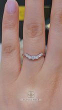 Load and play video in Gallery viewer, Lucce Annie 0.18CTW SUPERNOVA Moissanite 14K White Gold
