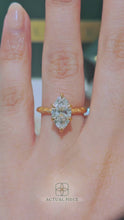 Load and play video in Gallery viewer, LUCCE ECUADORIAN™ Fili Marquise Lab Diamond 2.01ct D VS1 IGI 18K Yellow Gold
