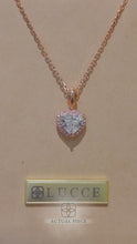Load and play video in Gallery viewer, Lucce Montevalle Necklace Heart Rosé Lab Diamond 1.26ct E VVS2 IGI 14K Rose Gold
