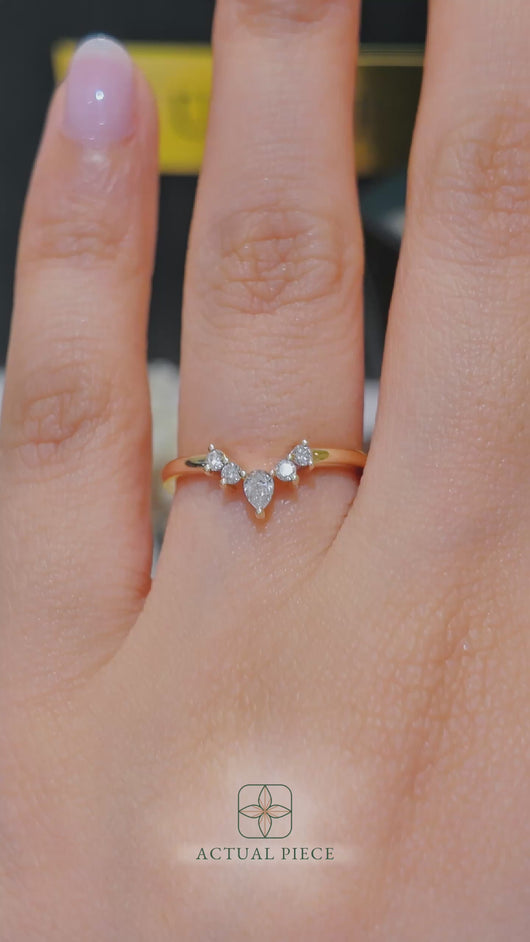 LUCCE REA™ 0.25ctw Lab Diamond 14K Yellow Gold