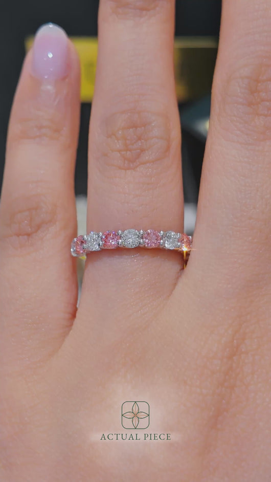 LUCCE RIVERA™ Rosé Pink Lab Diamond 0.99ctw Platinum