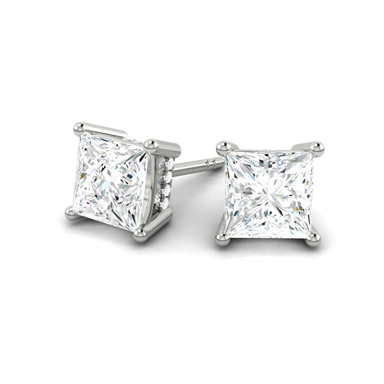 Kaela Princess Earrings 2.04CTW Lab Diamond Platinum