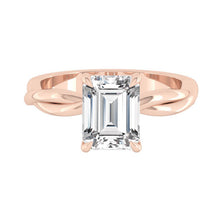 Load image into Gallery viewer, Fiore Solitaire Emerald Diamond
