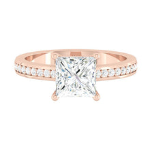 Load image into Gallery viewer, Kaela Pavé Princess Moissanite
