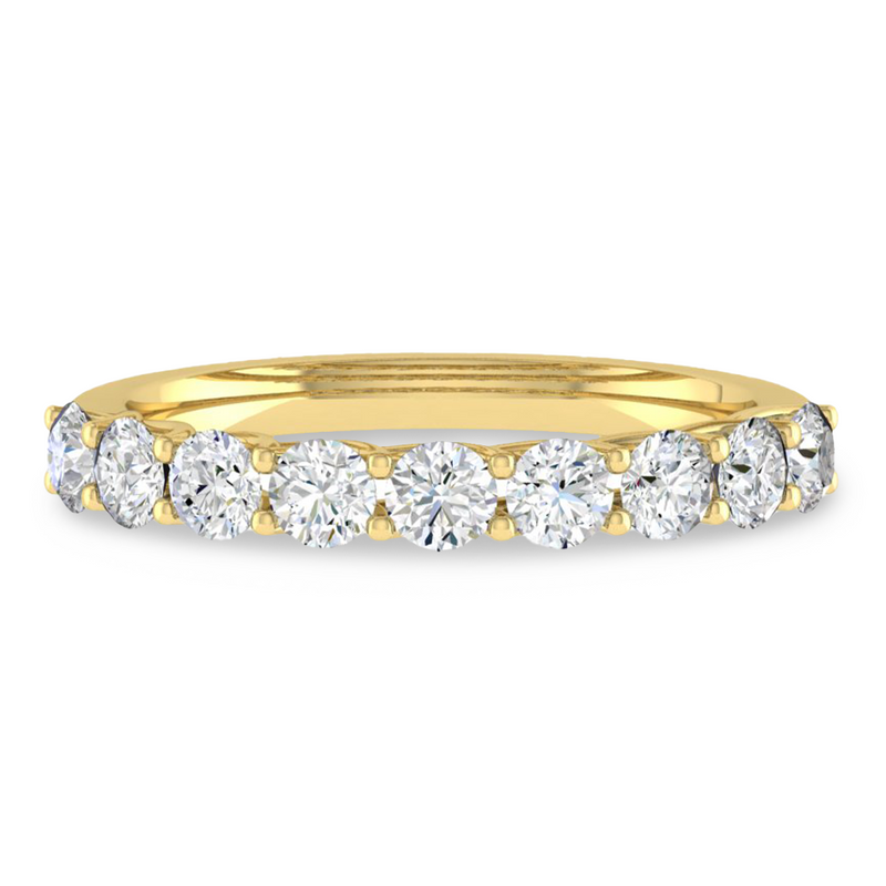 Lucce Rivera Ida 9-Stone 0.54ctw Natural Diamond 18K Yellow Gold