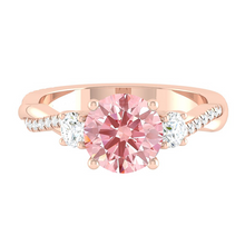 Load image into Gallery viewer, Fiore Trio Round Rosé Pink Diamond
