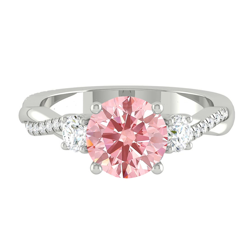 Fiore Trio Round Rosé Pink Diamond