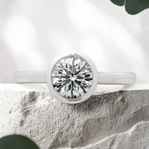 Lucce Carla Lab Diamond 1.00ct D VVS2 Id IGI 14K White Gold