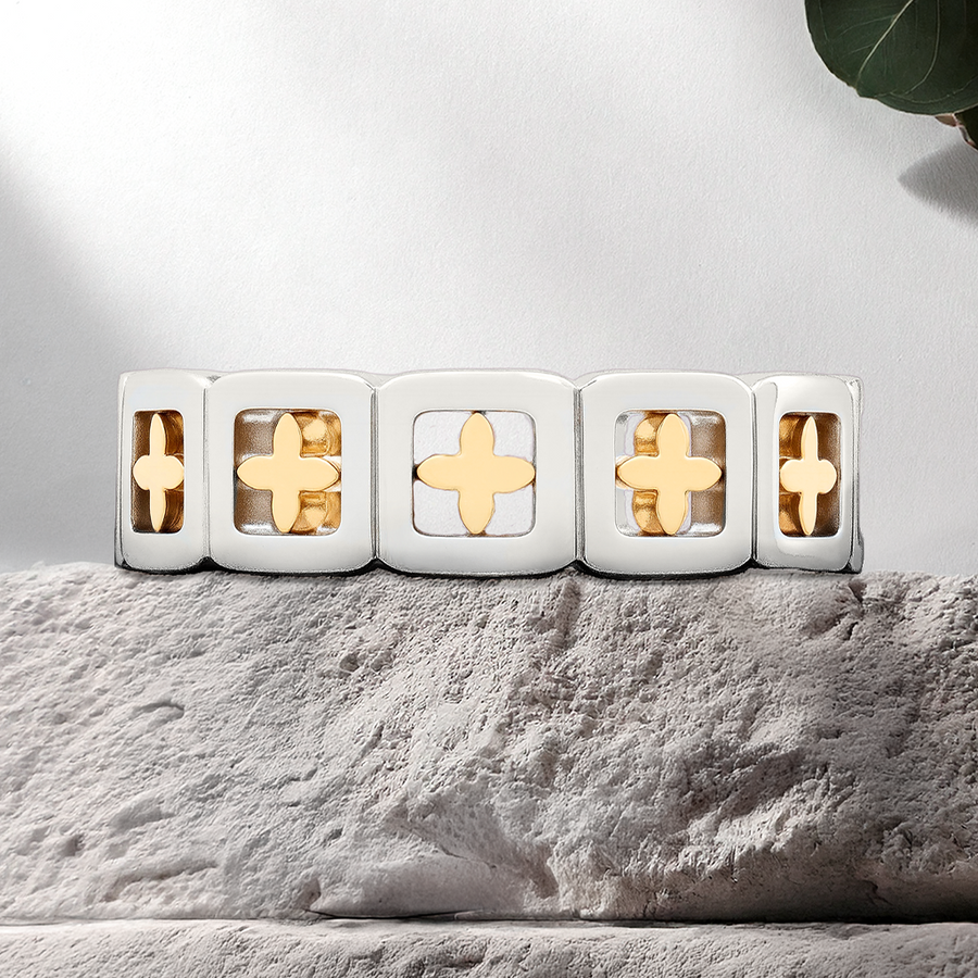 Load image into Gallery viewer, LUCCE CONSTANCE™ Elle Unfrosted 18K Yellow Gold and Platinum
