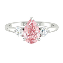 Load image into Gallery viewer, Siena Pear Lab Rosé Pink Diamond
