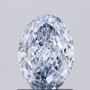 1.00ct OVAL Diamond BLUE VS1 VG - IGI 771640871