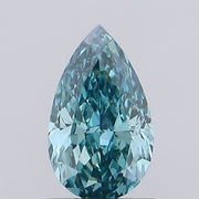 1.09ct PEAR Diamond GREEN VS2 VG - IGI 750519768