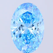 3.53ct OVAL Diamond BLUE VS1 EX - IGI 795671783