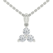 Load image into Gallery viewer, Trio Necklace 0.51 CTW DEF VVS Lab Diamond 14K White Gold
