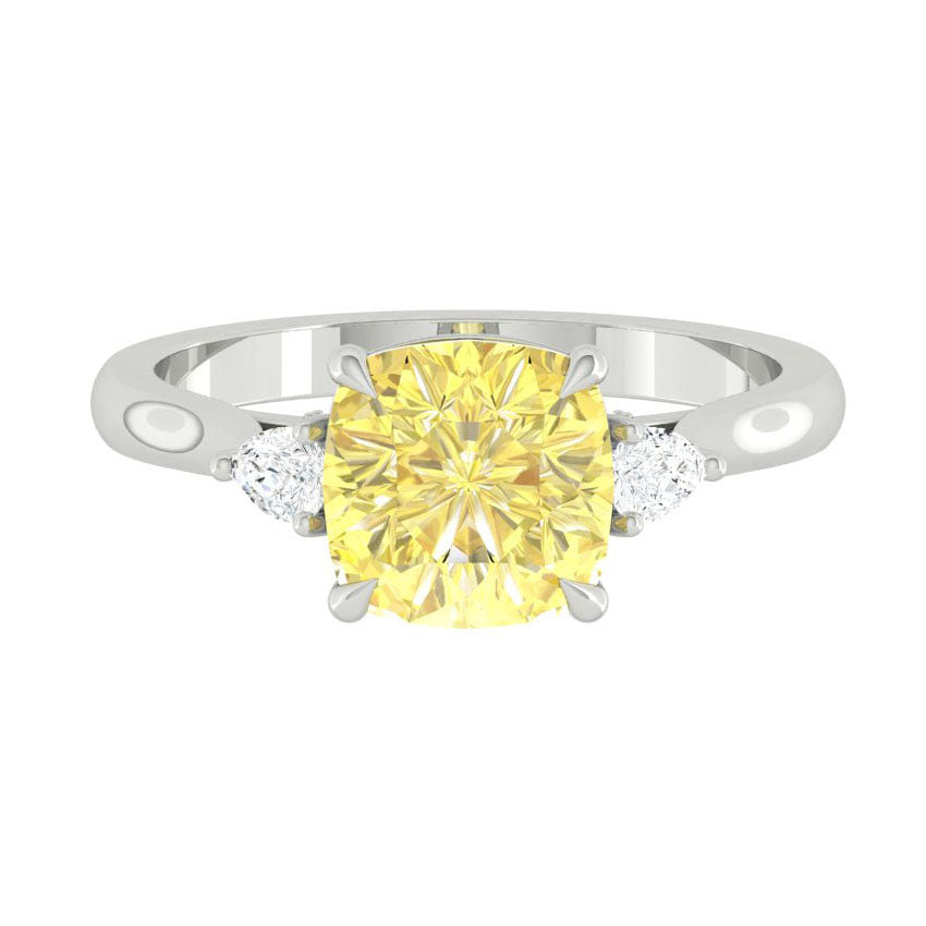 Sophia Sunburst Cushion Diamond