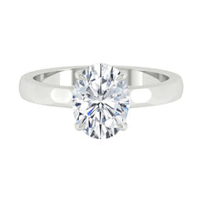 Load image into Gallery viewer, Kaela Oval Lab Diamond 0.75ct D VVS2 Ex IGI 14K White Gold
