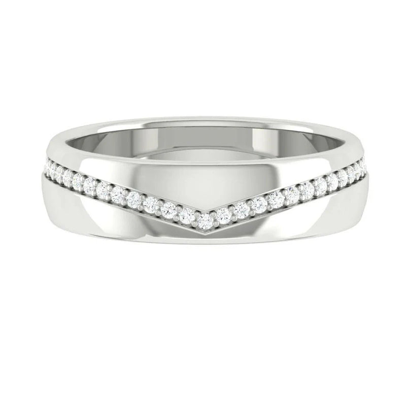 Caleb Luxe Matte 4mm 14K White Gold