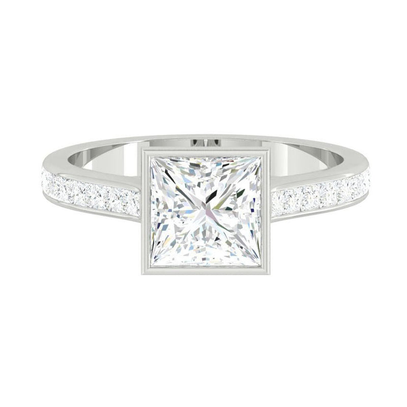 Carla Channel Princess Moissanite