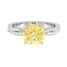 Load image into Gallery viewer, Fiore Sunburst Cushion Diamond
