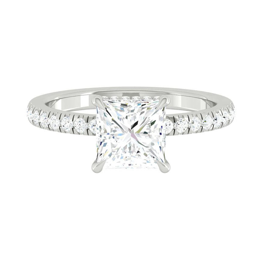 Madelyne Pave Princess Moissanite