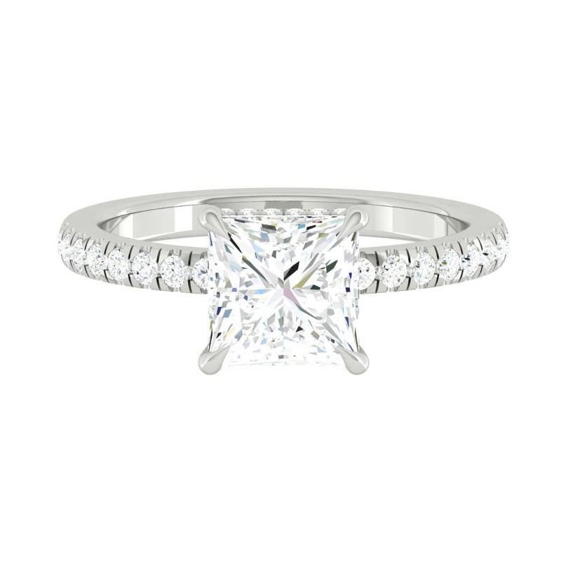 Madelyne Pave Princess Moissanite