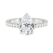 Load image into Gallery viewer, Madelyne Pave Pear Moissanite
