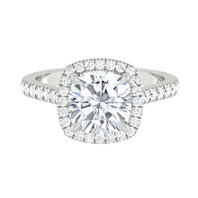 Load image into Gallery viewer, Montevalle Pavé Cushion Lab Diamond

