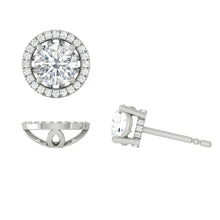 Load image into Gallery viewer, Montevalle Earrings 0.74 CTW Lab Diamond Id IGI Platinum
