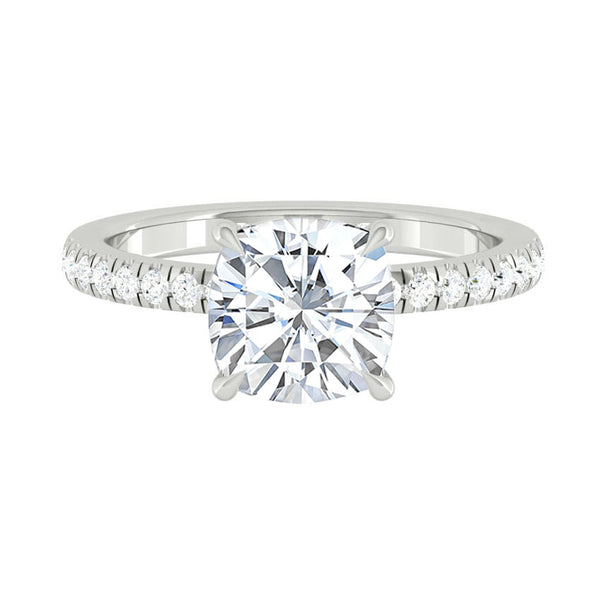 Madelyne Pave Cushion Moissanite