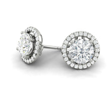 Load image into Gallery viewer, Montevalle Earrings 0.74 CTW Lab Diamond Id IGI Platinum
