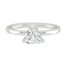 Load image into Gallery viewer, Lucia Halo Trillion Lab Diamond 1.04ct E VVS2 Ex GIA Platinum
