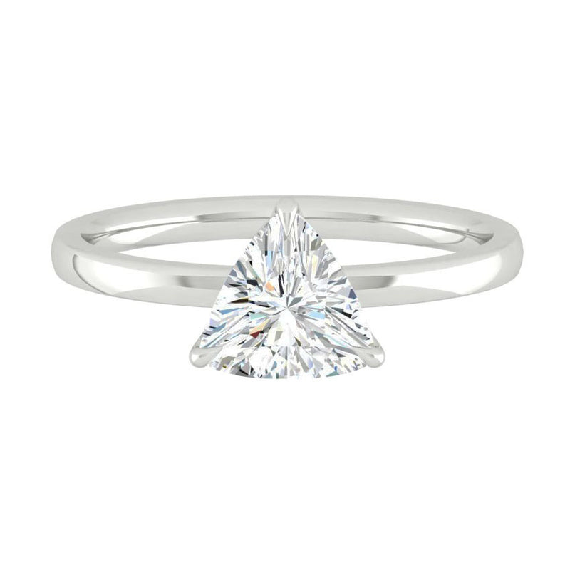 Lucia Halo Trillion Lab Diamond 1.04ct E VVS2 Ex GIA Platinum