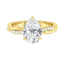 Load image into Gallery viewer, Fiore Pear Natural Diamond 1.00ct I VS2 Ex GIA Forevermark 18K Yellow Gold
