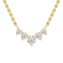 Load image into Gallery viewer, Theresa Necklace Lab Diamond 0.57CTW 18K Yellow Gold
