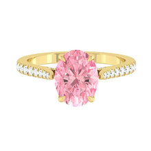 Load image into Gallery viewer, Azalea Pavé Oval Rosé Lab Diamond *new*
