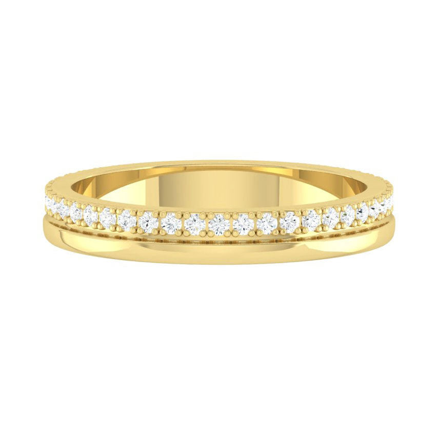 Lucce Ezra Eternity 0.34CTW Natural Diamond 14K Yellow Gold