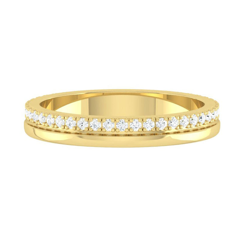 Lucce Ezra Eternity 0.34CTW Natural Diamond 14K Yellow Gold