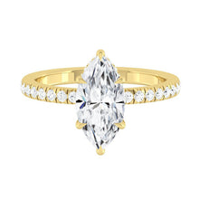 Load image into Gallery viewer, Madelyne Pave Marquise Moissanite
