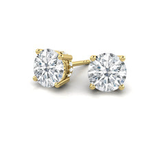 Load image into Gallery viewer, Round cut Diamond Earrings with Hidden Halo Philippines
