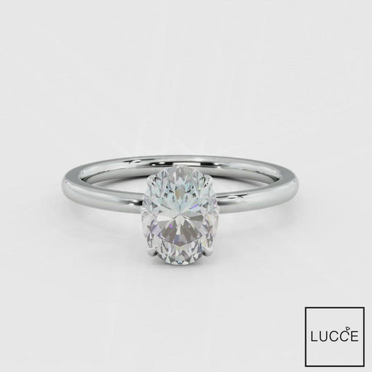 Lucia Oval Engagement ring wedding rings gold or platinum jewelry moissanite lab diamond  manila philippines