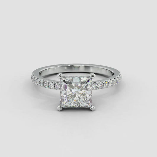 Princess Lab Diamond Engagement Ring Moissanite Wedding Rings Manila Philippines