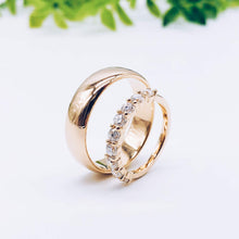 Load image into Gallery viewer, Custom wedding rings gold jewelry moissanite Engagement ring manila philippines Lab Diamond Wedding Bands
