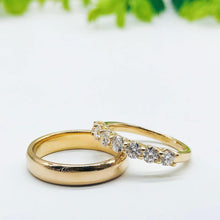Load image into Gallery viewer, Custom wedding rings gold jewelry moissanite Engagement ring manila philippines Lab Diamond Wedding Bands
