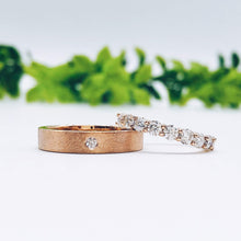 Load image into Gallery viewer, Wedding rings gold jewelry moissanite lab diamond manila philippines Lab diamond Wedding Bands
