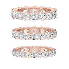 Load image into Gallery viewer, Lab diamond Wedding Bands Moissanite Eternity Rings
