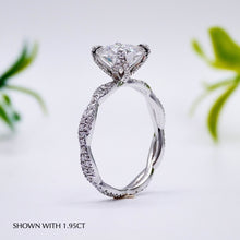 Load image into Gallery viewer, Moissanite Engagement Ring Lab Diamond Wedding Bands Manila Philippines
