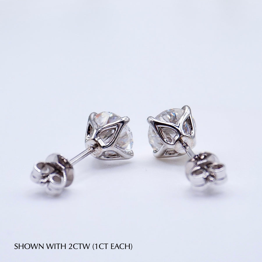 Load image into Gallery viewer, Lab diamond earrings Engagement ring Moissanite Wedding Bands Manila Philippines
