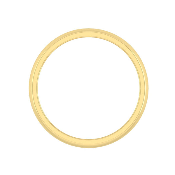 Lucce Amore Brushed 5mm 14K Yellow Gold