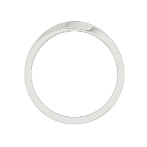 Lucce Arcus Brushed 5mm 14K White Gold