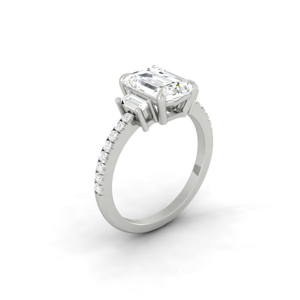 Where to buy Emerald Engagement ring wedding rings gold jewelry trilogy three stone lab diamond manila philippines